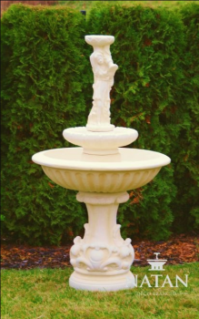 Zierbrunnen Springbrunnen Neu Skulptur Brunnen Dekoration Garten Fontaine Teich